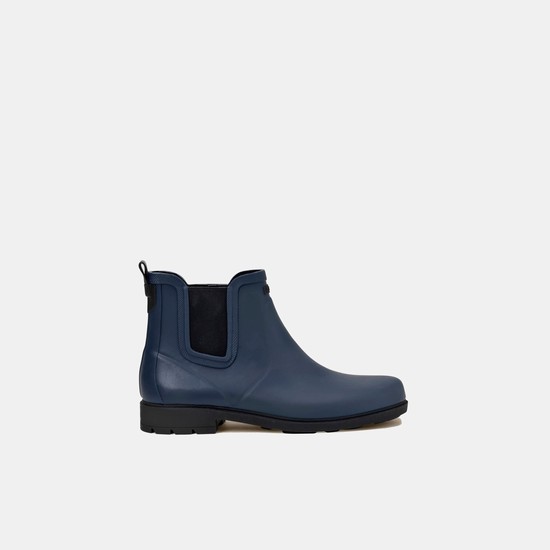 Aigle The Ultra-comfortable Rubber Casual Boots Men Navy ZA-25187